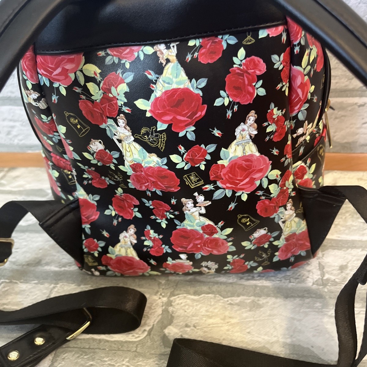 Disney Loungefly 2018 Beauty & The Beast Belle Roses Black  display picture 1