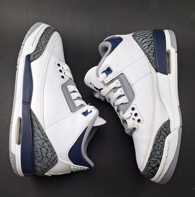 Size 7 - Nike Air Jordan 3 Retro GS Midnight Navy Men's Shoes