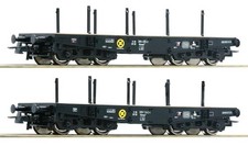 Roco 76080 Schwerlastwagen Set Rlmmp der DB, 2 tlg. Set, Ep.IV - NEU