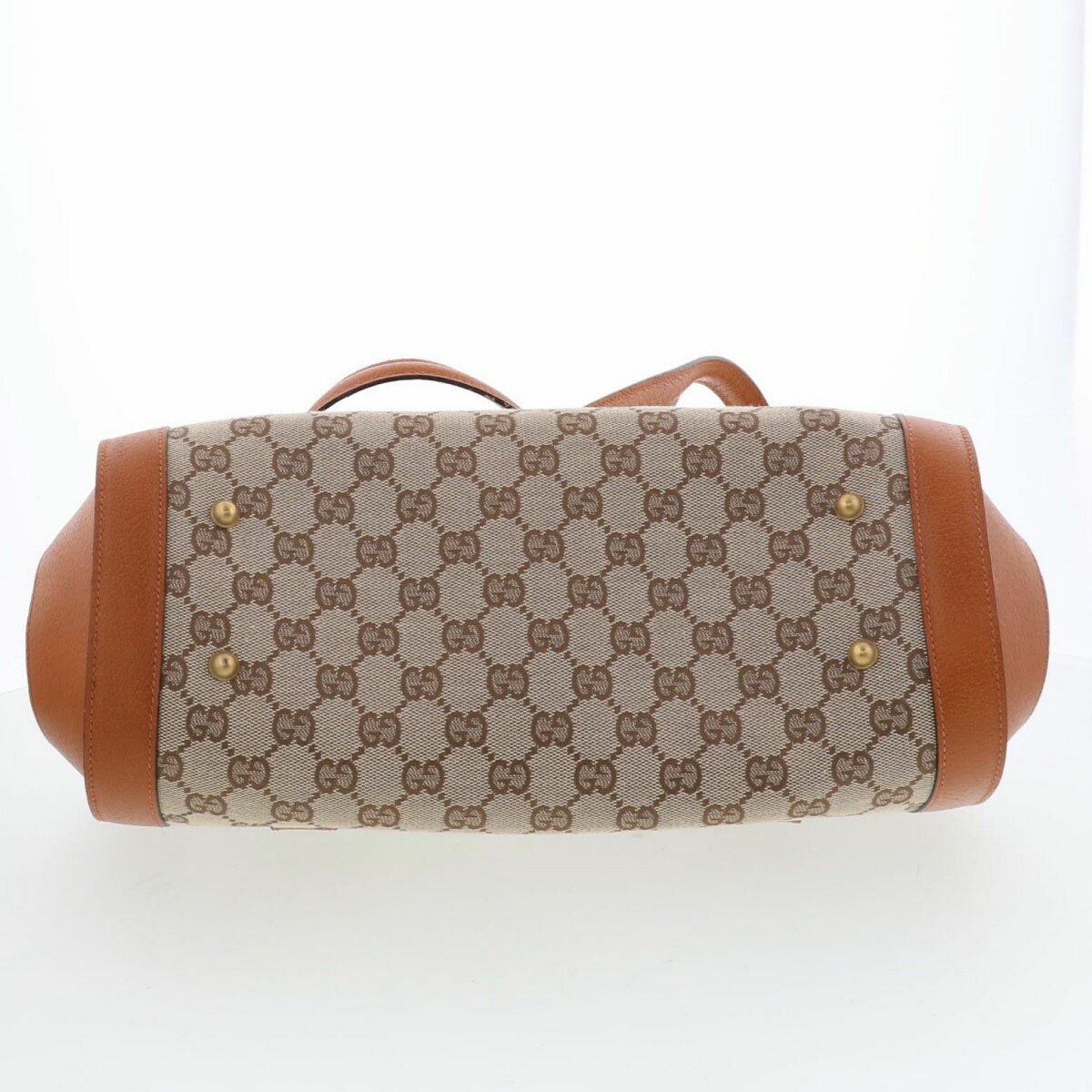 Gucci Bamboo Mini Boston Bag GG Canvas 114993  Beige Brown Leather Women's Japan thumbnail 17