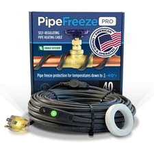 Intelligent Heat Tape for Water Pipe Freeze Protection - with GlowCap , Built...