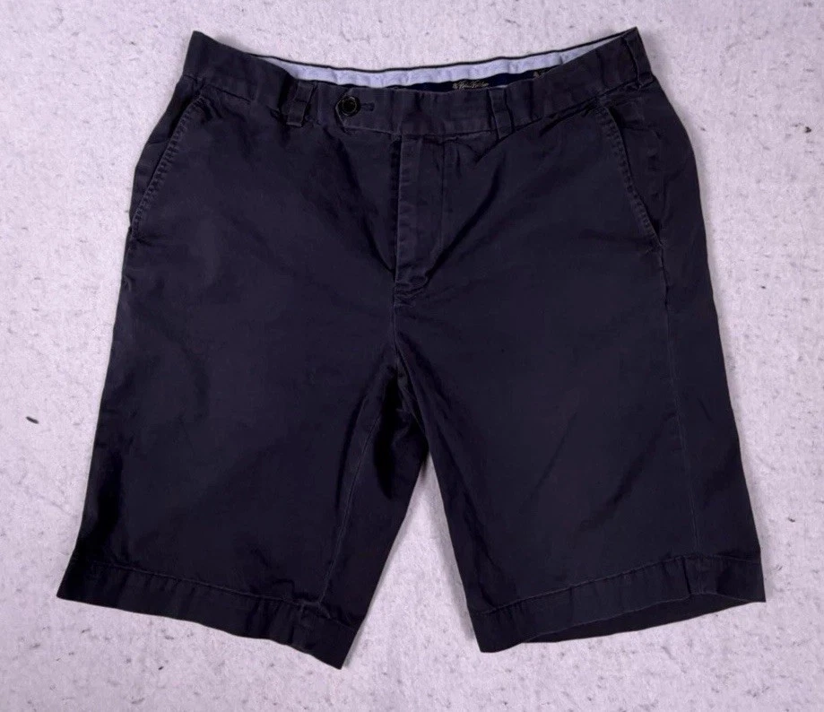 Brooks Brothers Mens Sz 35 Gray Light Weight Bermuda Shorts
