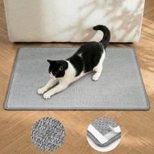 Cat Scratcher Mat,Natural Sisal Cat Scratch Pad,Horizontal Floor Cat Scratchi...