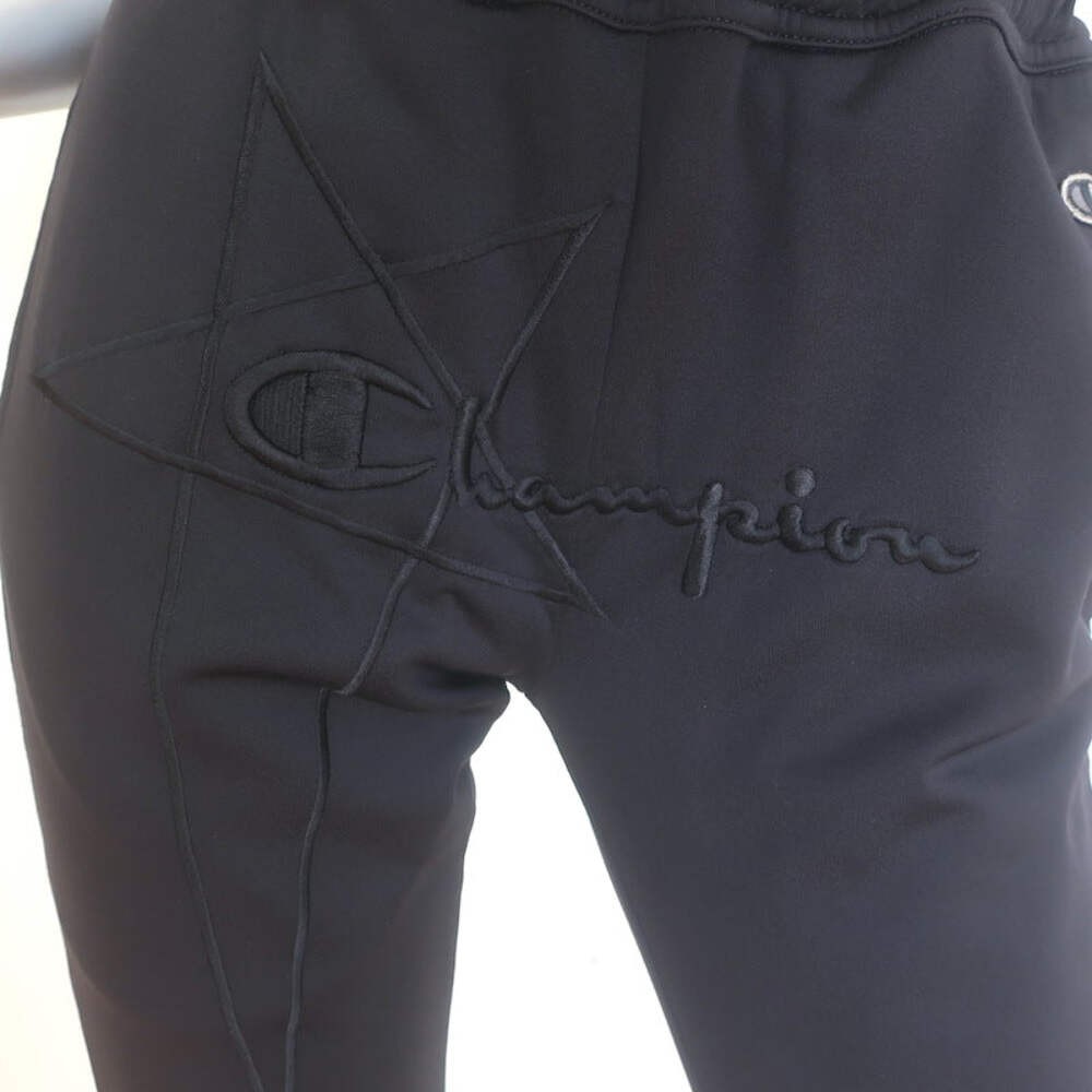 Rick Owens x Champion Logo-Embroidered Joggers Black Size Extra