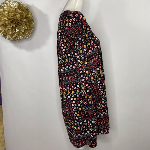BCBGeneration Abito Cambio Donna XS Multicolore Floreale Schiena Aperta Mini Manica 3/4 - Foto 4 di 6