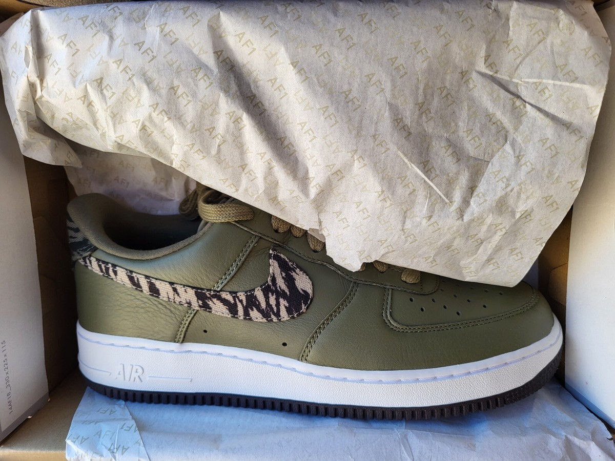 Nike Air Force 1 Low Tiger Camo Olive AQ4131 200 Sz 11 Mens  display picture 2