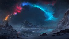 Landscape max suleimanov art winter snow water mountains Custom Gaming Mat Desk