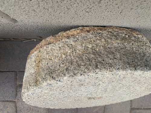 Antique Granite Mill Stone Millstone 15" x 4.25" - Picture 5 of 8
