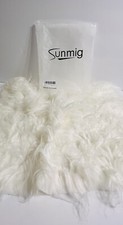 Sunmig Faux Fur Baby Photo Prop Blanket White Professional Soft infant pose