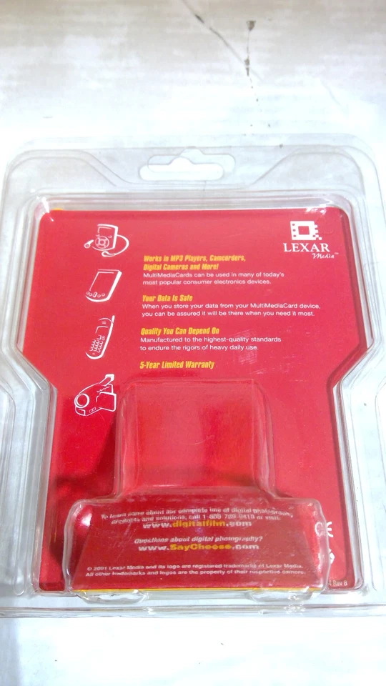 LEXAR MEDIA MultiMediaCard 16MB FOr Digital Devices *LOT OF 4* MMC016-231 - Image 3 of 4