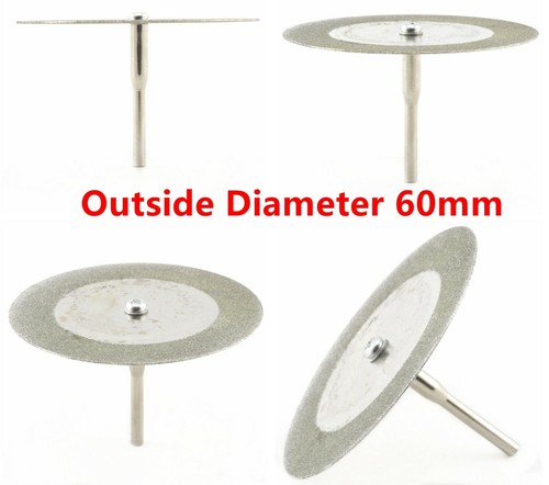 10 Stck. 16-60 mm Diamant Schneidrad rotierende Klinge beschichtet Trennscheibe Schaft 1/8" - Bild 109 von 116