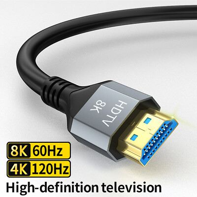 8K HDMI CABLE EXTENSION KABEL HIGH SPEED 1M 2M 3M 5M for all HDMI  devices UK