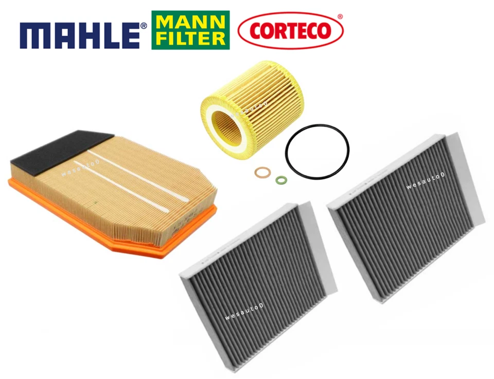 Filtro de aire filtro de aceite kit de filtro de cabina de aire 3 piezas OEM para BMW 528i 2011 Foto 2 de 2