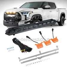 For Toyota Tundra For TRD PRO 2022 2023-2025 GRILLE LIGHTS LED BAR & 3 Amber Set