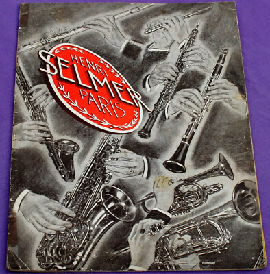 1938 Henri Selmer Paris Saxophones  brass & woodwinds catalog