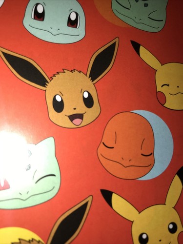 Pokemon Gift Wrap Wrapping Paper - 2 Sheets @ 50cm x 70cm Each & 2 Tags - Picture 4 of 8