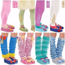 FOOTLESS TIGHTS LEG WARMERS Dress-up Halloween Costume Sizes 4-6 Disney  More 