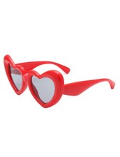 Heart Shaped Chunky Novelty Party Unisex Sunglasses with 100 UV Protection Lens