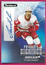 2021-22 Upper Deck Parkhurst Priority Signings DARREN HELM Autograph 04/50