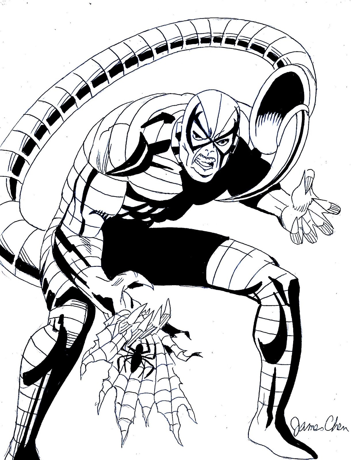 Scorpion Spiderman Coloring Pages
