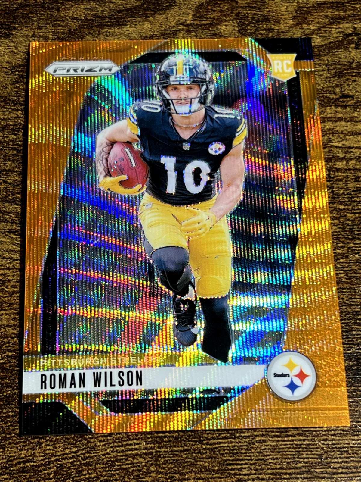 ROMAN WILSON 2024 Prizm Orange Wave /60 Rookie RC #384