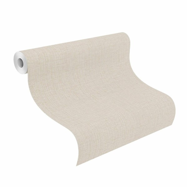 Vliestapete Rasch Textil Uni Rosa-Grau Gold Andy Wand 649130 (2,61€/1Qm)-image