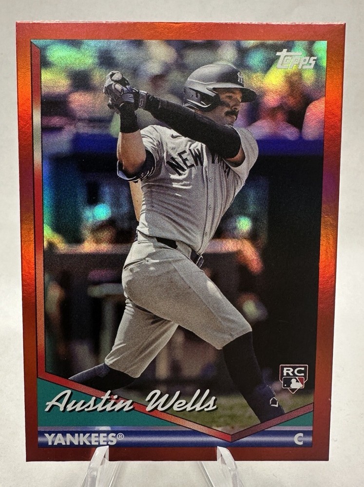 2024 topps archives Austin Wells Red Hot Foil (20/50)