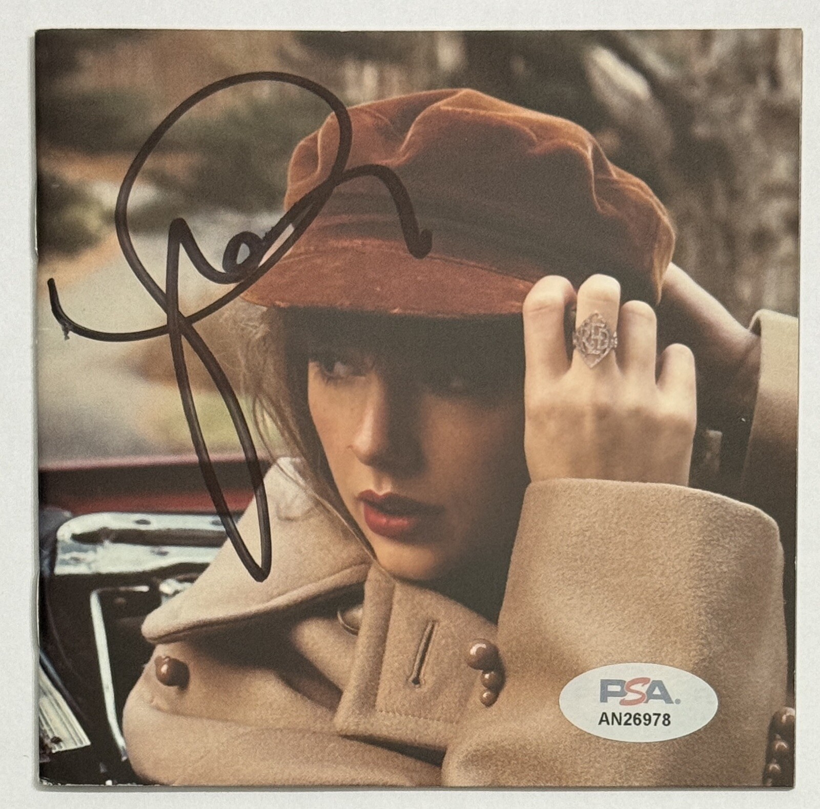 TAYLOR SWIFT Red Taylor’s Version Signed Autographed CD Cover Book PSA DNA COA