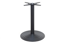 black premium cast iron table base dining restaurant cafe pub pyramid - round