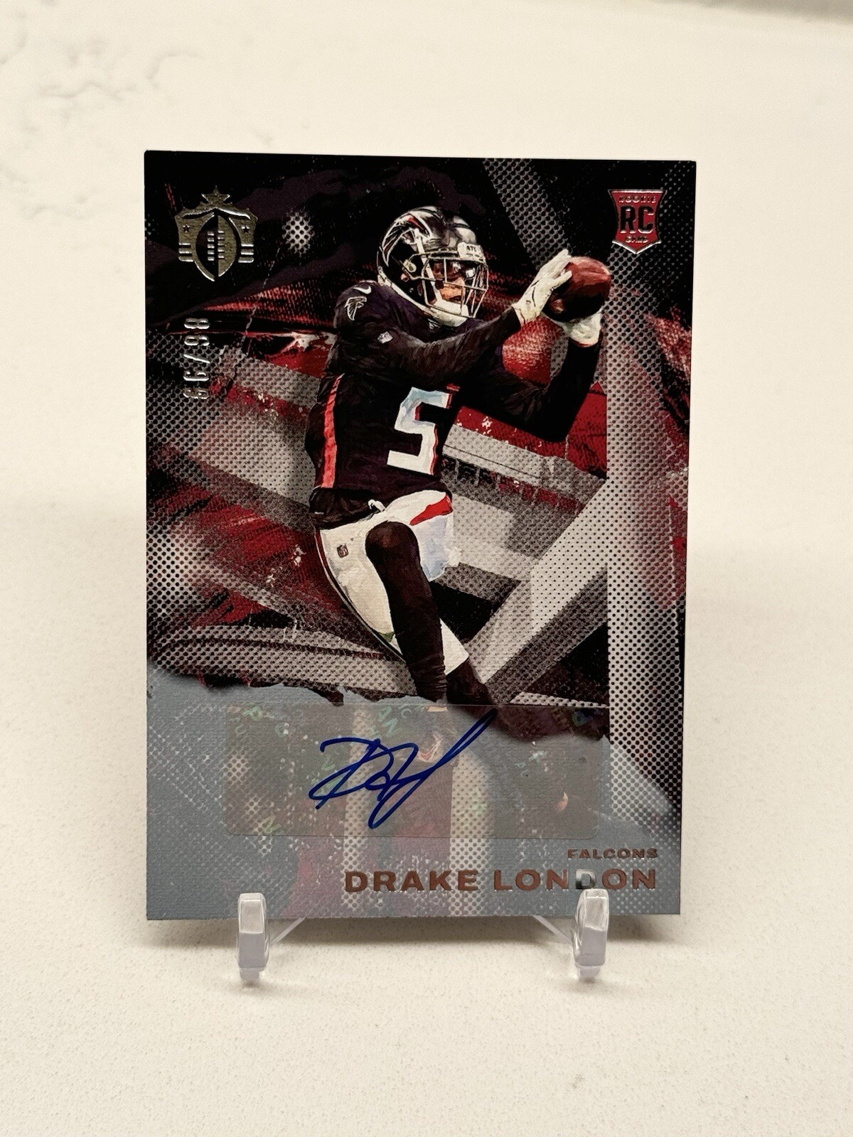2022 DRAKE LONDON #'d /99 Panini Chronicles Gridiron Kings AUTO Rookie Card RC