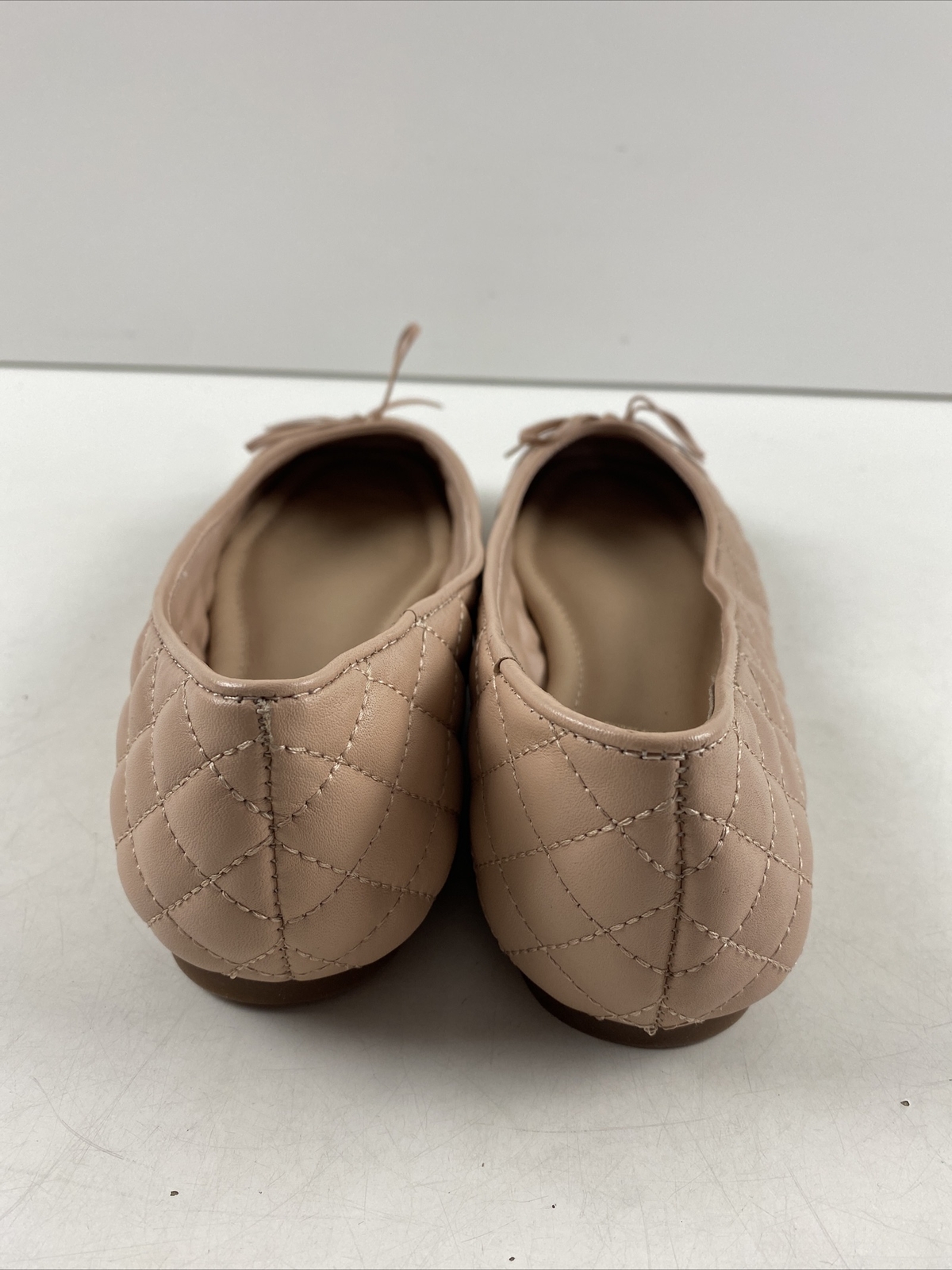 ALDO ‘Braylynn’ Beige Quilted Leather Cap Toe Balleri… Gem