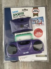NEW VINTAGE RETRO SAKAR SPORTS CAMERA 35MM  STEREO RADIO 