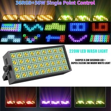 220W Stage Light 648 RGB 36LED Warm White Wash Light DMX for DJ Party Disco Show