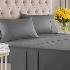 400 Thread Count Cotton - Queen Size Sheet Set 100 Sheets 400-Thread-Count S...