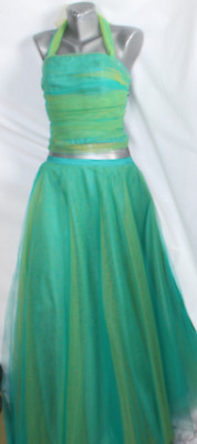 Robe De Soirée Claudine Elbaz - Taille 40 (comme Du 10) - Couleur Multicolore - Occasion Très Bon état