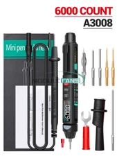 A3008 Mini Digital Multimeter Pen DC/AC Smart Voltage Tester Meter 6000 Counts