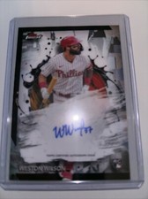 2024 Topps Finest Weston Wilson Rookie Auto. Philadelphia Phillies 