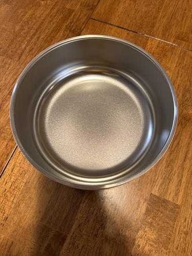 Ciotola acqua per animali domestici semplice moderna in acciaio inox per cani e gatti grande 64 oz bianca - Foto 9 di 11