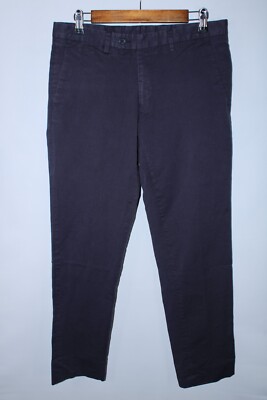 De Fursac Men's Size 42 Dark Gray Miani Collection Twill Pants