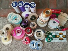 Lot of over 50 Vintage Ribbons Spools, Stats, Moskatels, Pic n Sav,  Unbranded