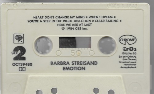 Emotion * by Barbra Streisand (CD, 1984, Columbia) - Picture 2 of 2