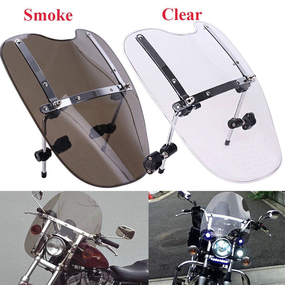 Motorcycle Windshield Windscreen For Harley Dyna Softail Sportster