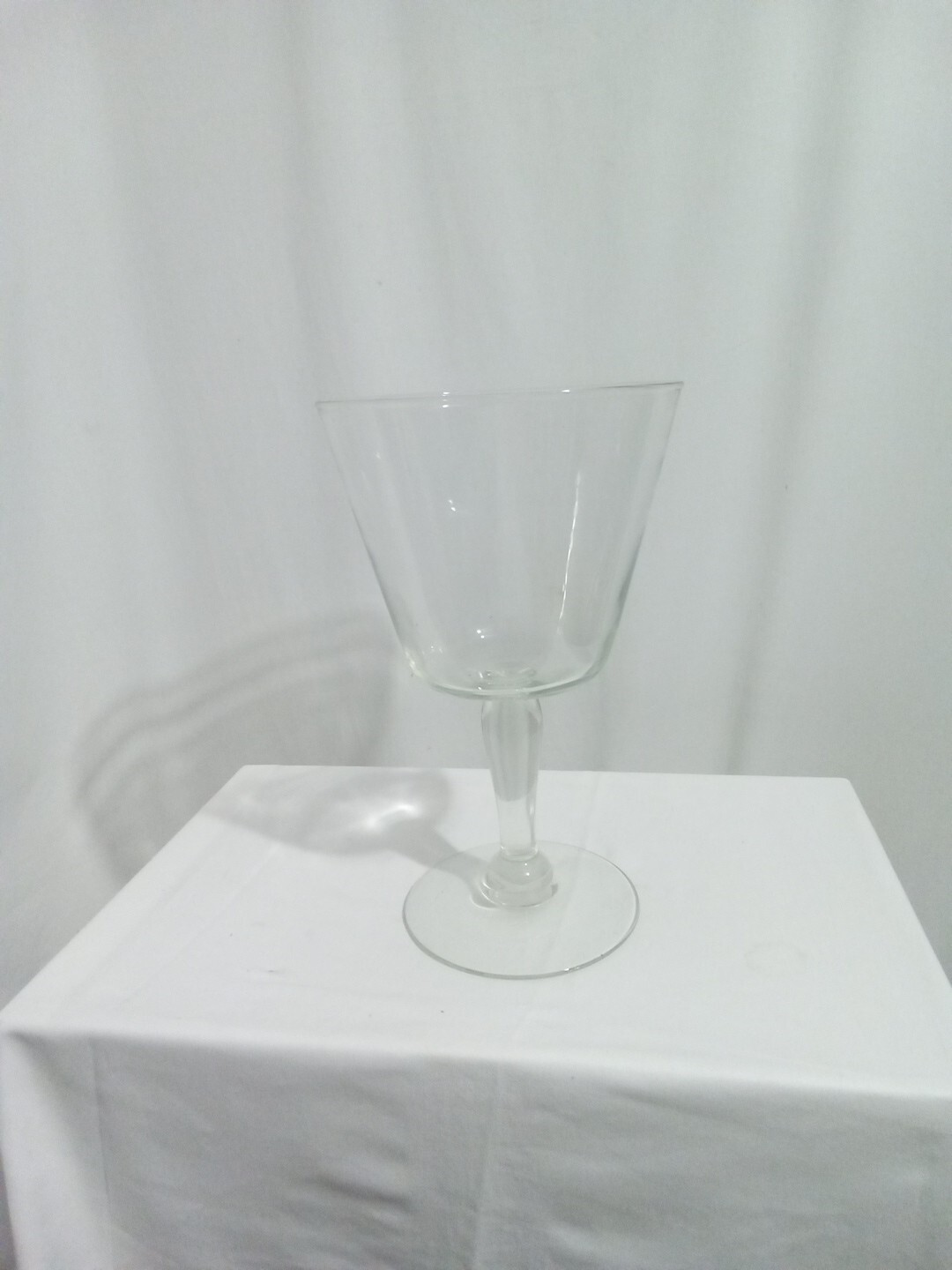 Vtg 13” Tall Clear Glass Large Brandy Snifter Fish Bowl Terrarium