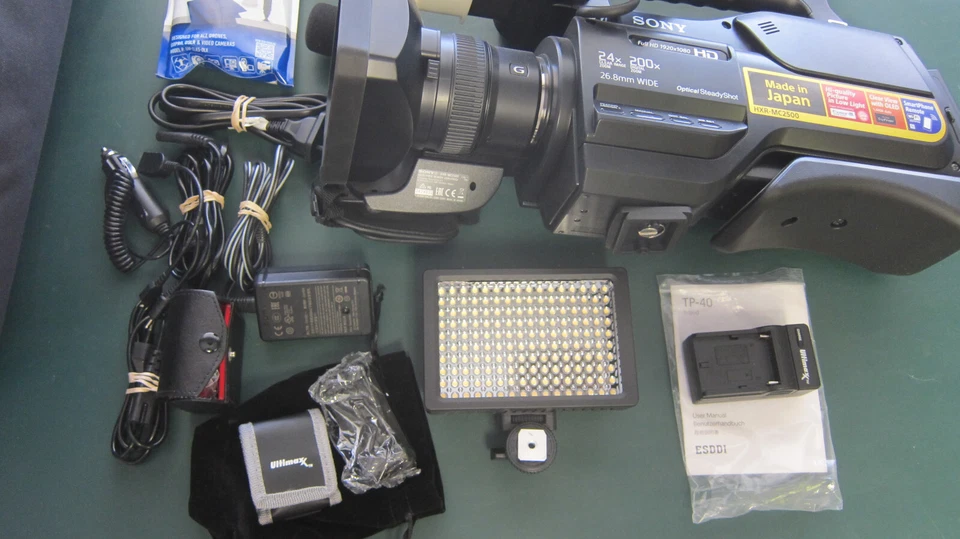 Sony HXR-MC2500 Digital FHD AVCHD Shoulder Mount Camcorder Bundle - SHIPS FREE - Image 3 of 4