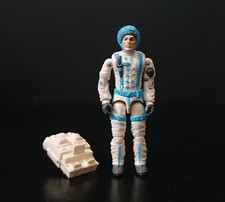 ACTION FIGURE HASBRO VINTAGE 1990 GI JOE SUB ZERO V1 C8+ MOLTO BIANCA con ZAINO