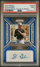 2024 Sean Burke Auto Blue Prizm Sensational Signatures /49 PSA 9 MINT