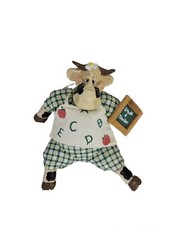 Russ The Country Folks Cow Grade A Teacher Figurine Shelf Sitter Stuffed Body
