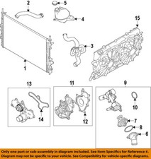 FORD OEM 11-25 Expedition Cooling Water Pump-Thermostat BL3Z8575B