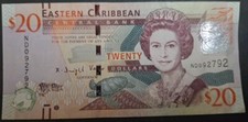 (2015) Eastern Caribbean 20 Dollars P53b  ND092792