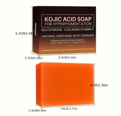 Kojic Acid Glutathione Natural Antioxidant Soap Tumeric Collagen Vit C Dark  Spot 733739001757| eBay